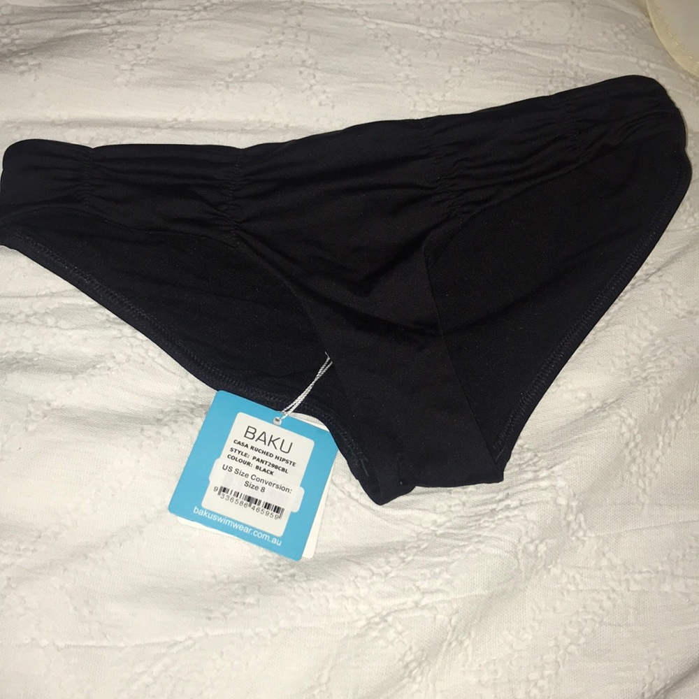 Baku Black bathing suit bottoms